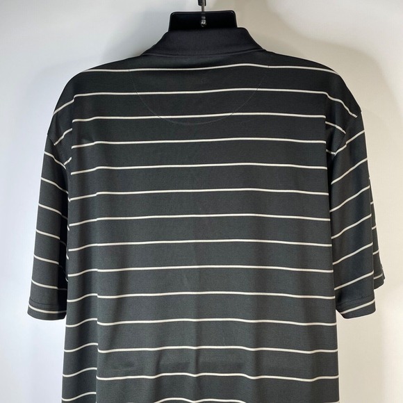 PGA Tour Polo Shirt Men 2XL Black Striped Short Sleeve Golf Casual Outdoors NWOT - Picture 13 of 14